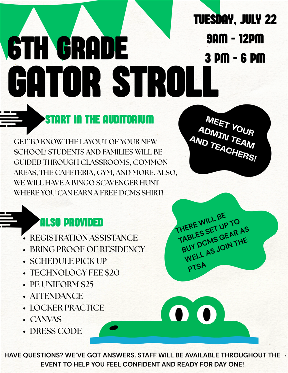  6th Grade Gator Stroll